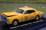Road Ragers - 1971 XY Ford Falcon Brisbane Yellow Cab Taxi - Scale 1:64