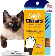 Feline Soft Claw Nail Caps, Medium, Pink Sparkle