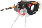 WX550L.9 20V Power Share Axis Cordless Reciprocating & Jig Saw (Tool Only)