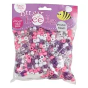 NEW Crafter's Choice Busy Beedz Pastel Beads Value Pack By Spotlight
