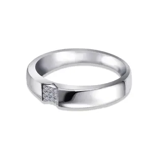 ides 愛蒂思 設計款造型F/VS1鑽石戒指結婚戒男戒/時尚