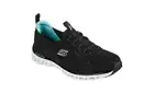 Skechers Women's Glide-Step - Grand Flash Sneakers, Black/Mint, Size 7.5