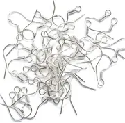 Ozoffer 100PCS 925 Sterling Silver Hooks Ear DIY Earrings Jewelry Making Findings