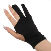 Black 2 Finger Anti-Fouling Glove For Any Graphics Drawing Tab!JN