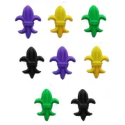 Fleur de Lis Mardi Gras Button Set - Craft Sewing Scrap Shelly's Buttons & More