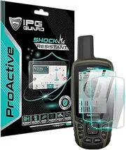 [IPG] ProActive for Garmin GPSMAP 65s GPS Handheld Device (2 Units) 9H Hardness Screen Protector Smooth Glass Touch Ultra Responsive High Clarity Anti Scratch Smudge & Shock Proof Nano Technology Guard