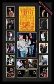 NIRVANA LIMITED EDITION SIGNED & FRAMED MEMORABILIA - TEEN SPIRIT - DAVE GROHL