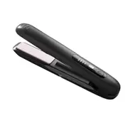 2 in 1 Portable Hair Straightener and Curler Cordless USB Mini Hair Flat Iron-Black