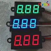 0.56" inch DC 3.5-30V Waterproof RGB LED Voltmeter Volt Meter Panel Mount