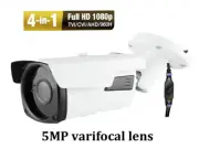 2.6MP HDTVI HDAHD 1080P 66IR 2.-12mm Varifocal Zoom Lens 4-in-1 Security Camera