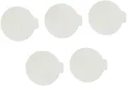 Mikinona 5pcs Cake Bottom Gasket Platter Round Base Washable Serving Small Cake Cupcake Serving Supplies Baking Accessories Abs