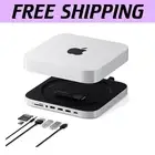 Elegant Mac Mini Hub & Stand with NVME SSD Support - 6 Ports, Cooling Vents