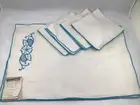 Vtg NOS Home Beautiful Creations by Vickie Linen Placemat Napkins 8 Pc Set