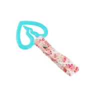 Car Accs JDM S Broken Heart TSURIKAWA Teal Ring Pink Flowers Nylon Handle Strap