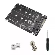 New M.2 NVME SSD Key M + NGFF SATA SSD Key B To U.2 SFF-8639 For Adapter Module