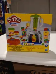 Play-Doh Swirlin' Smoothies Toy Blender Playset, Play Kitchen Toys for Kids. New