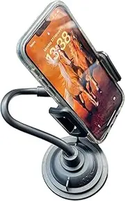 Pbuddy Tesla Flexible Gooseneck Cup Holder Phone Mount Universal Adjustable Cupholder Compatible with iPhone 11 12 13 14 Pro XS Max XR X 8 7 6s 6 5s Samsung Galaxy S10 Plus S9 Note 10 9 8