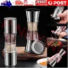 2 in 1 Manual Grinder Stainless Steel Salt and Pepper Grinders Herb Spice Mills