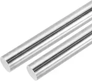 uxcell 2 Pcs Linear Motion Rods, 5mm(3/16") OD 330mm(1.1ft) Length Steel Motion Rod Shaft Guide, Linear Rail Rod Shaft for CNC, 3D Printer