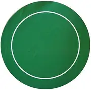 TX GIRL DIY Texas 'em Poker Layouts Round Rubber Mat Poker Game Table Casino Layout Poker Cloth with Shoulder Bag Green 138cm (Size : 138cm)