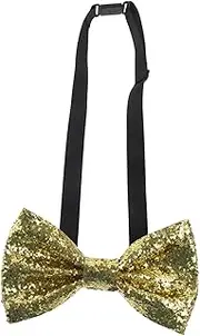 [TOVINANNA] Men's Adjustable Glitter Bow Tie for Weddings Parties Formal Events Pre Tied Tuxedo Bowtie Accessory for Grooms Special Occasions