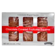 Chocolate Covered Fruitcake Squares | 6 Squares Per Box | Beatrice Bakery