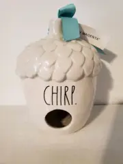 Rae Dunn "Chirp" Acorn Bird House w/ Blue Ribbon (By: Magenta) (150) Birdhouse