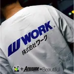 日本 JDM 改裝 輪框 鋁圈 品牌 WORK 純棉 圓領 短袖 T恤