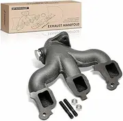 A-Premium Rear Side Exhaust Manifold Kit [4.9L] Compatible with Ford F-150 F-250 F-350 1990-1996, E-150 E-350 Econoline Club Wagon 1990-1996, E-250 Econoline Club Wagon 1990-1991, Bronco 1990-1992