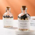 Mini Glass Bottles Matches Jars with Wood Cork Stoppers Jars Wishing Decora RNAU