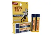 Vanilla Bean Moisturizing Lip Balm Twin Pack by Burts Bees for Unisex - 2 x 0.15 oz Lip Balm