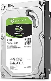 Seagate Barracuda 2 TB Internal Hard Drive HDD – 3.5 Inch SATA 6 Gb/s 7200 RPM 64 MB Cache for Computer Desktop PC Laptop (ST2000DM008)