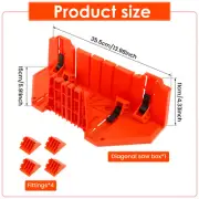 Saw Storage Miter Box Plastic Cutting Saw Mitre Box Flexible Cutting Angle WhZkn