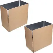 Veemoon 2pcs Aluminum Foil Insulated Shipping Boxes Insulated Shipping Cardboard Boxes with Aluminum Foil Liner Reusable Thermal Packaging Case for Cold Storage