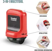 Trodat ID Protector+ Ink Roller – Identity Theft Protection Roller Stamp with Integrated Box & Letter Opener (3-in-1)