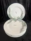 Mikasa WATERCOLOR FOREST Bone China DINNER Plates 11" ~ Set of 8 ~ New