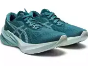 New ASICS Novablast 3 Womens Misty Pine Smoke Blue Running Shoes Size 8 M