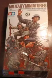 Tamiya Military Miniatures 35030 German Assault Troops Infantry 1/35 Scale NEW