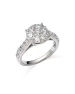 Bloomingdale's Fine Collection Diamond Cluster Ring in 14K White Gold, 1.60 tcw