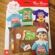 The Elf on the Shelf Claus Couture Collection 3 Shirts & Keepsake Suitcase New!