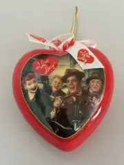 I Love Lucy Plastic Heart Christmas Ornament 2006 "California Here We Come"
