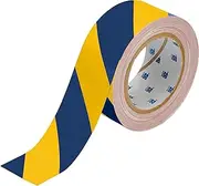 Brady TS-50.80-514-YL/BL-STR-RL Striped Ribbon, Blue/Yellow, 50.80mm x 30.48m