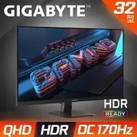 在飛比找PChome24h購物優惠-GIGABYTE 技嘉 GS32Q 32型 2K電競螢幕(1