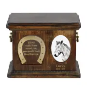 Ardennes Horse wooden urn for a horse Art-Dog