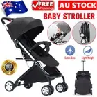 Foldable Baby Stroller Travel Pram Push Chair Jogger Buggy Trolley Four Wheel