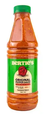 Trinidad and Tobago's Best- Bertie's Pepper Sauce (Large (750ML))