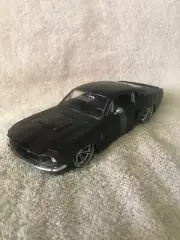 1967 SHELBY GT-500 MATTE GRAY W/BLACK STRIPES 1/24 SCALE DIECAST JADA 97672 RARE