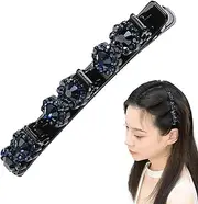 [Shenrongtong] Shiny Rhinestone Hair Clip - Shiny Hairpins Hair Barrettes for Girls | Hair Accessories Hair Clip Easily Braided Fashion Hair Barrettes for Traveling