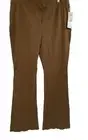Good American RIbbed Fitted Flare Pants 4XL Size 7 Sepia
