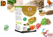 Beem Ceylon 100% Organic Ginger - Coriander Ayurvedic Herbal Drink Tea Bags